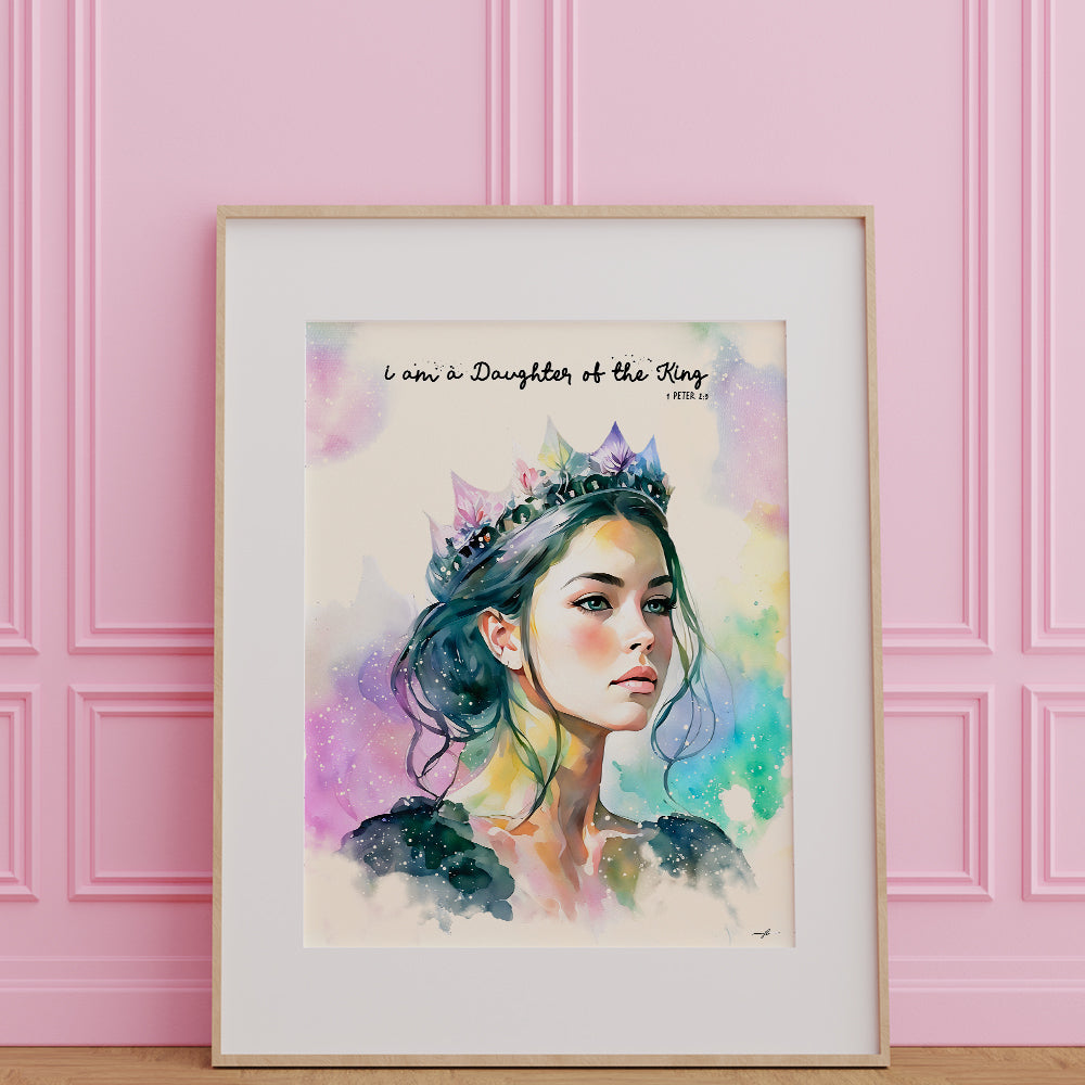 “1 Peter 2:9” Christian Art Print