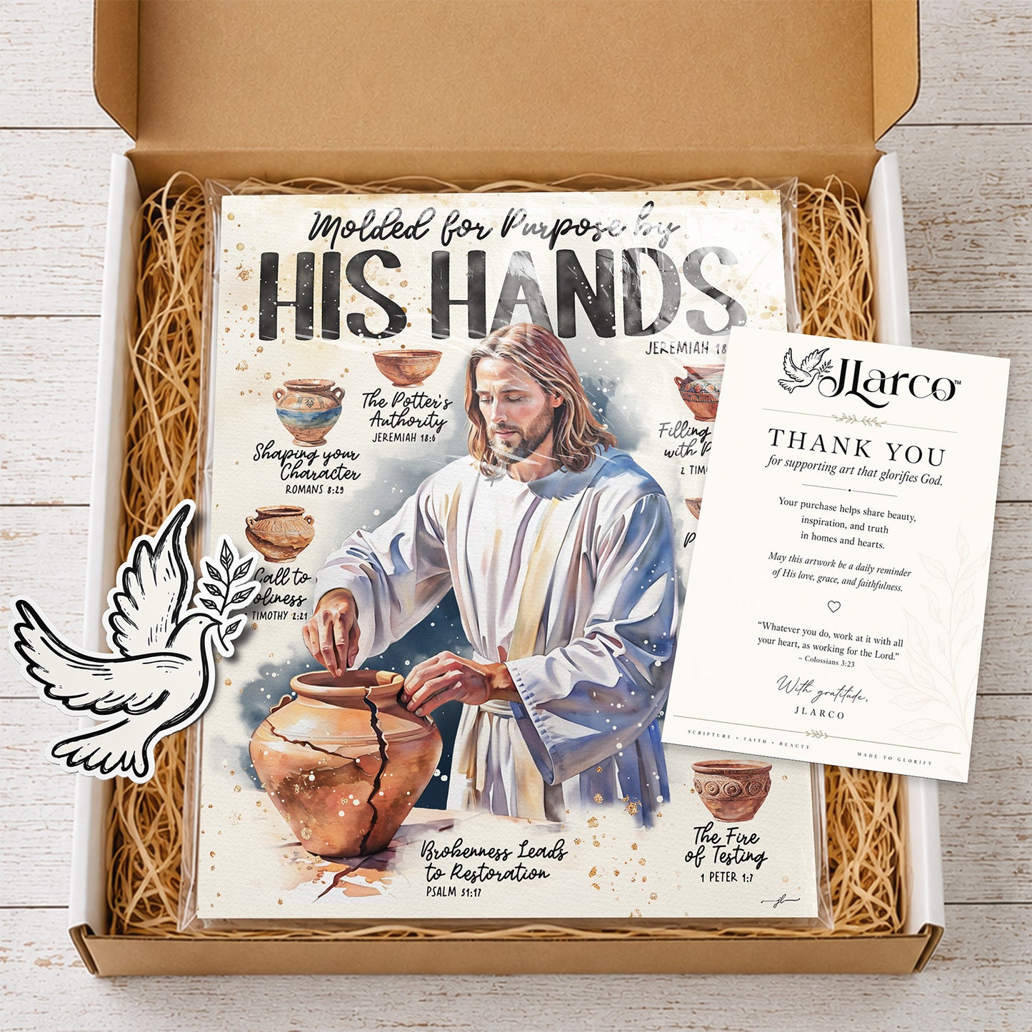 Jesus | Molded For A Purpose | Scripture Prompt Art Print