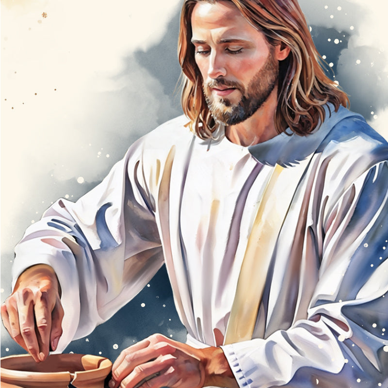 Clay Vessel Scripture Prompt Giclée Fine Art Print