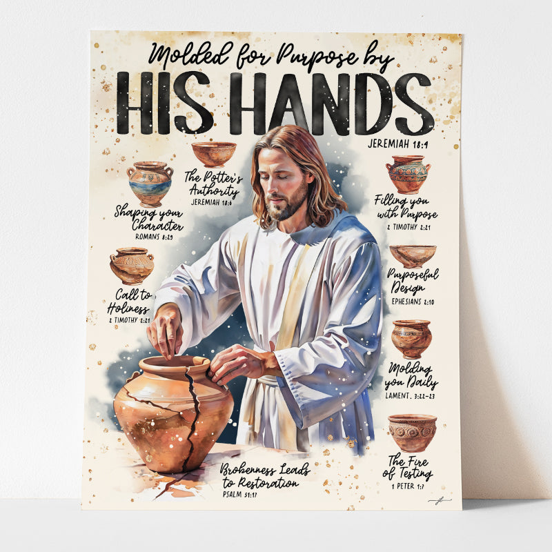 Clay Vessel Scripture Prompt Giclée Fine Art Print