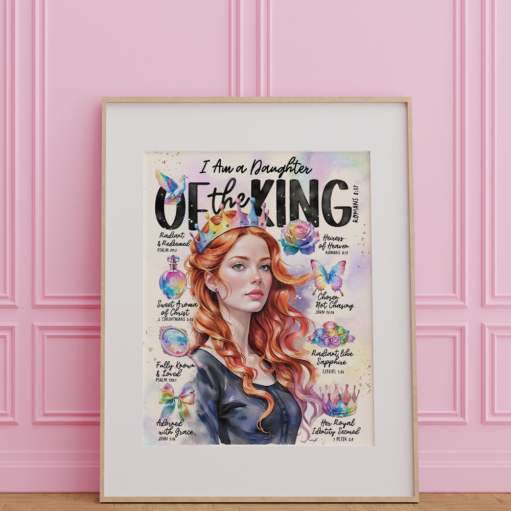 "Daughter of The King” Christian Art Print