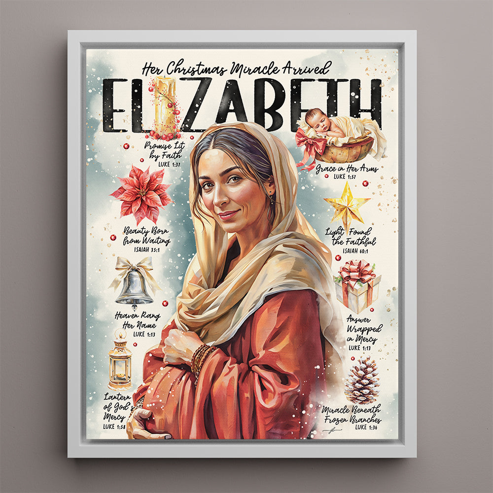 "Elizabeth" Women of The Nativity Christmas Canvas