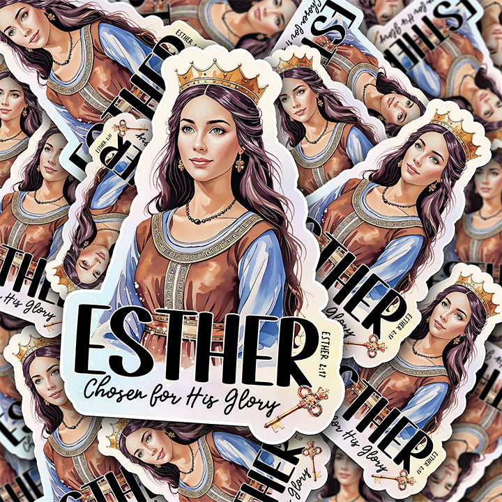 “Esther” Christian Vinyl Sticker