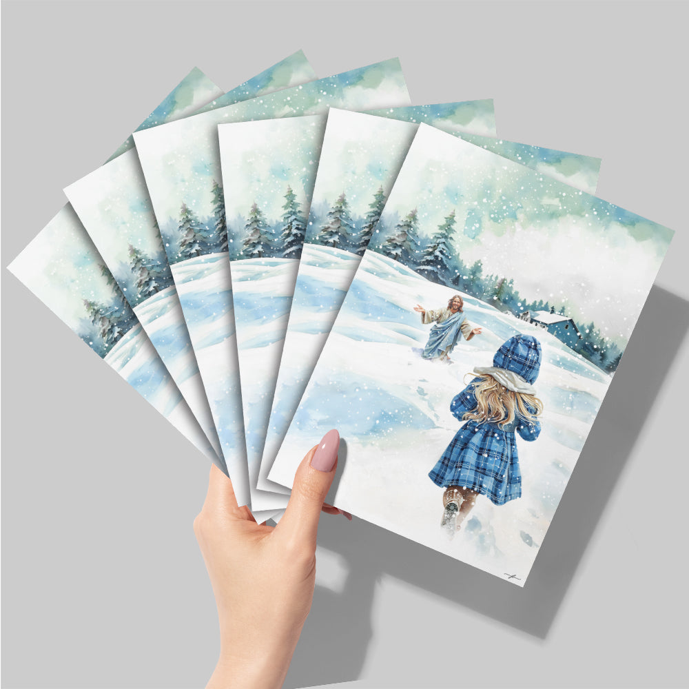 "Guided By His Warmth" Christian Fine Art Greeting Card