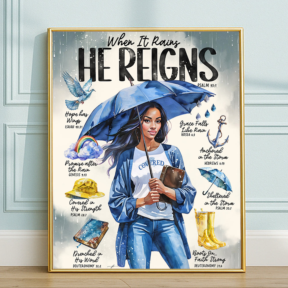 “In the Storm” Christian Art Print