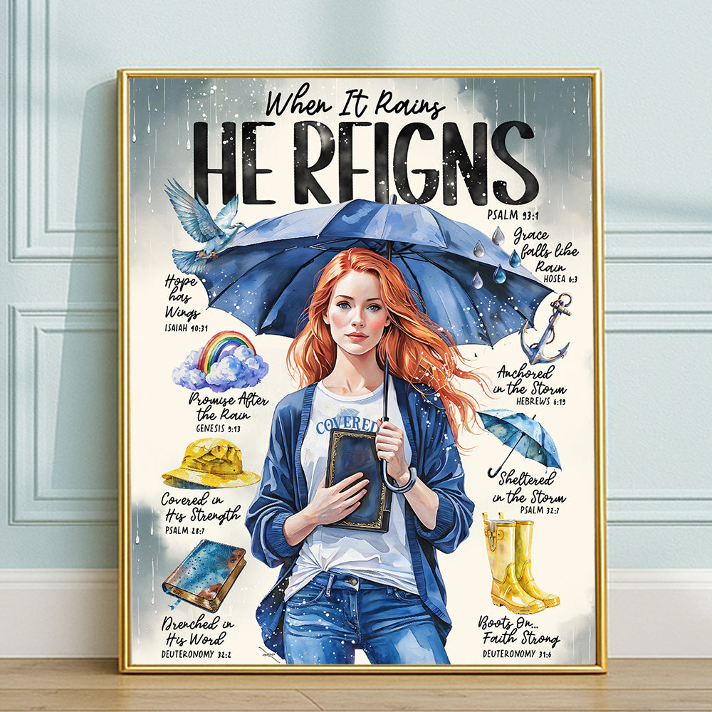 “In the Storm” Christian Art Print
