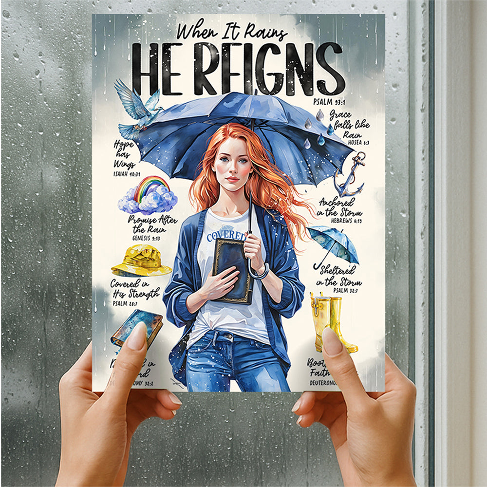 “In the Storm” Christian Art Print