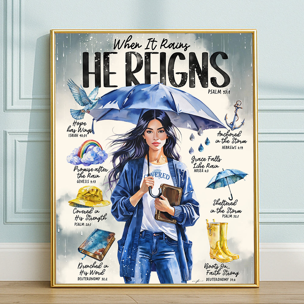 “In the Storm” Christian Art Print