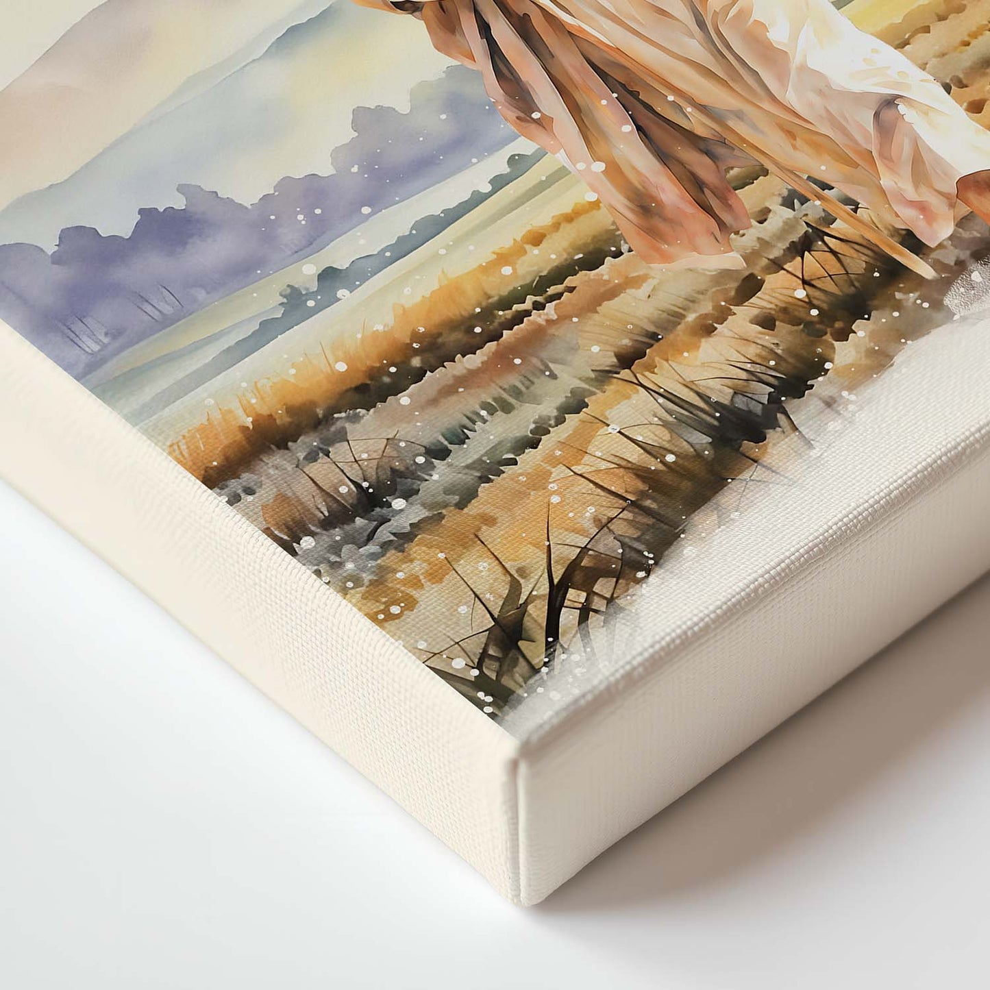 "Misty Morning with Jesus" Christian Canvas