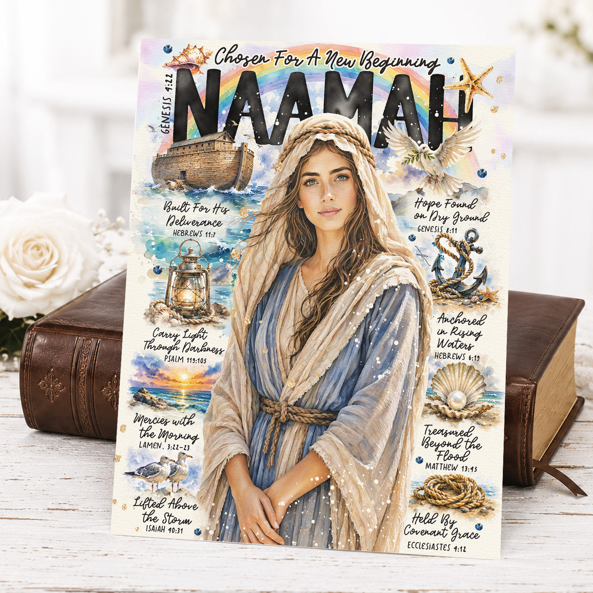 Naamah, Women of The Bible, Study Guide, Giclée Christian Art Print
