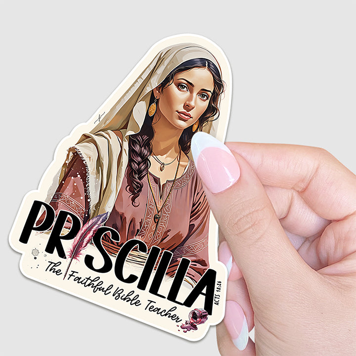 “Priscilla” Christian Vinyl Sticker