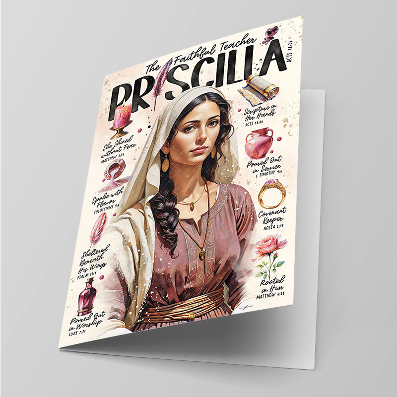 “Priscilla” Christian Greeting Card