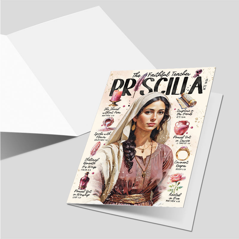 “Priscilla” Christian Greeting Card
