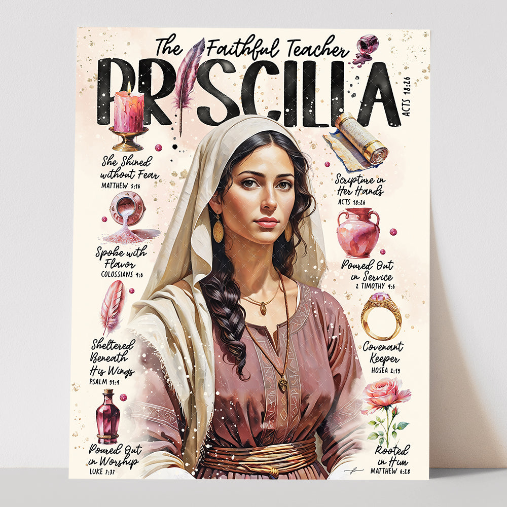 “Priscilla” Christian Art Print