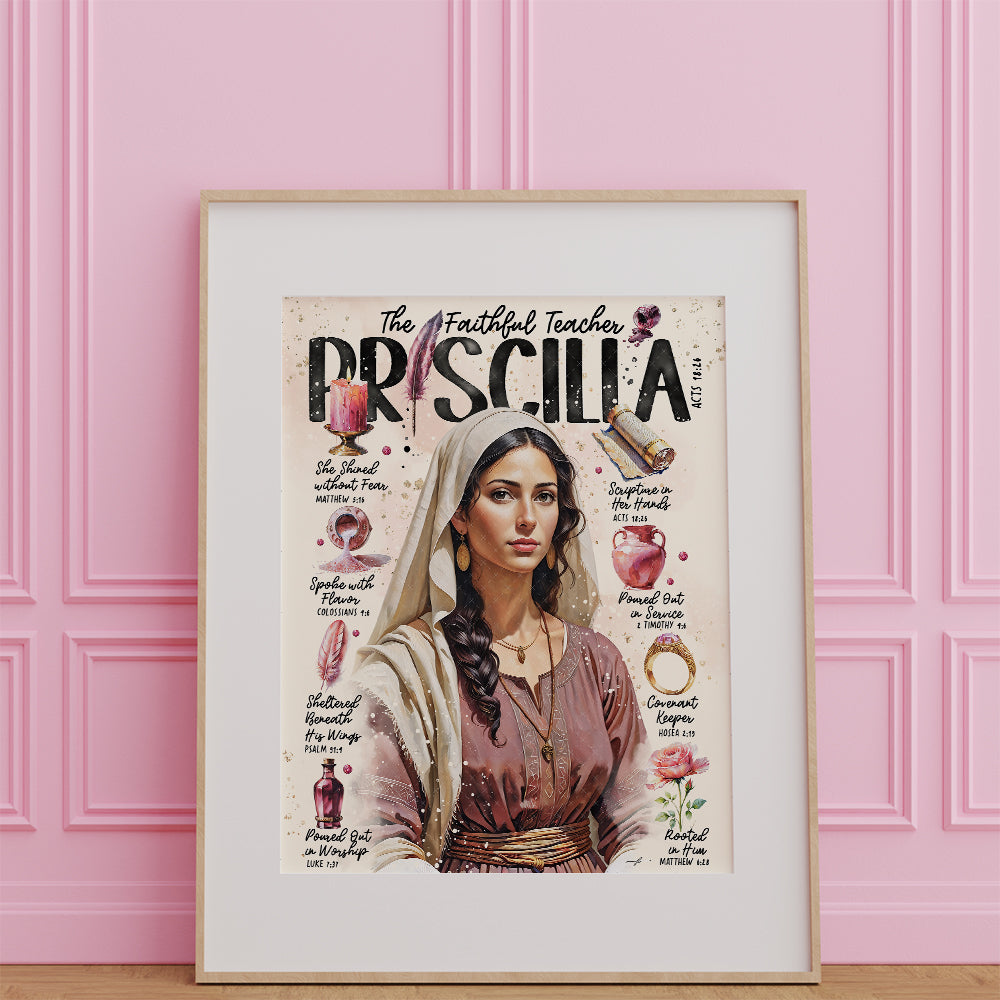 “Priscilla” Christian Art Print