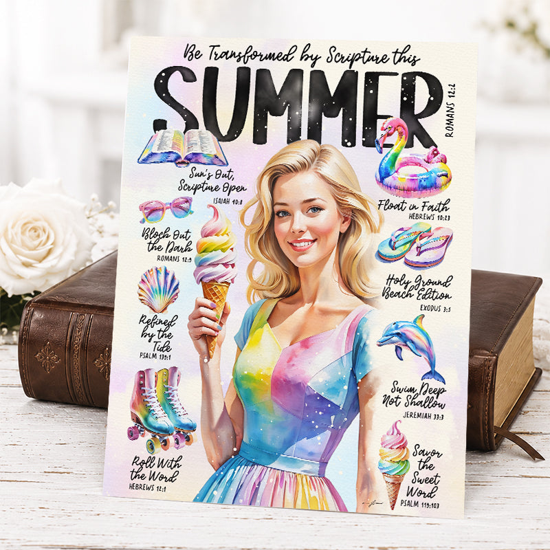 Summer • Scripture Prompt • Giclée Christian Art Print