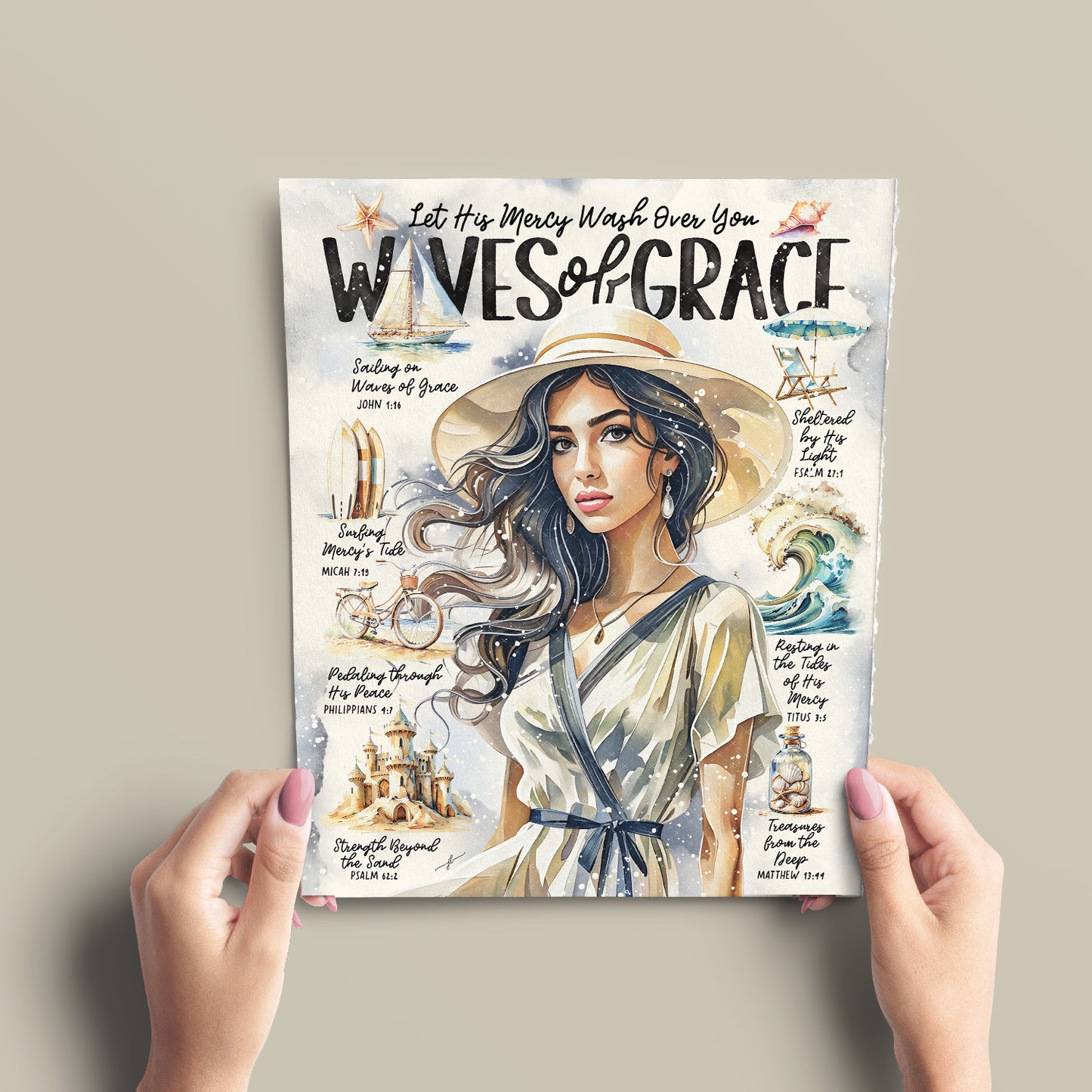 "Waves of Grace" Christian Art Print