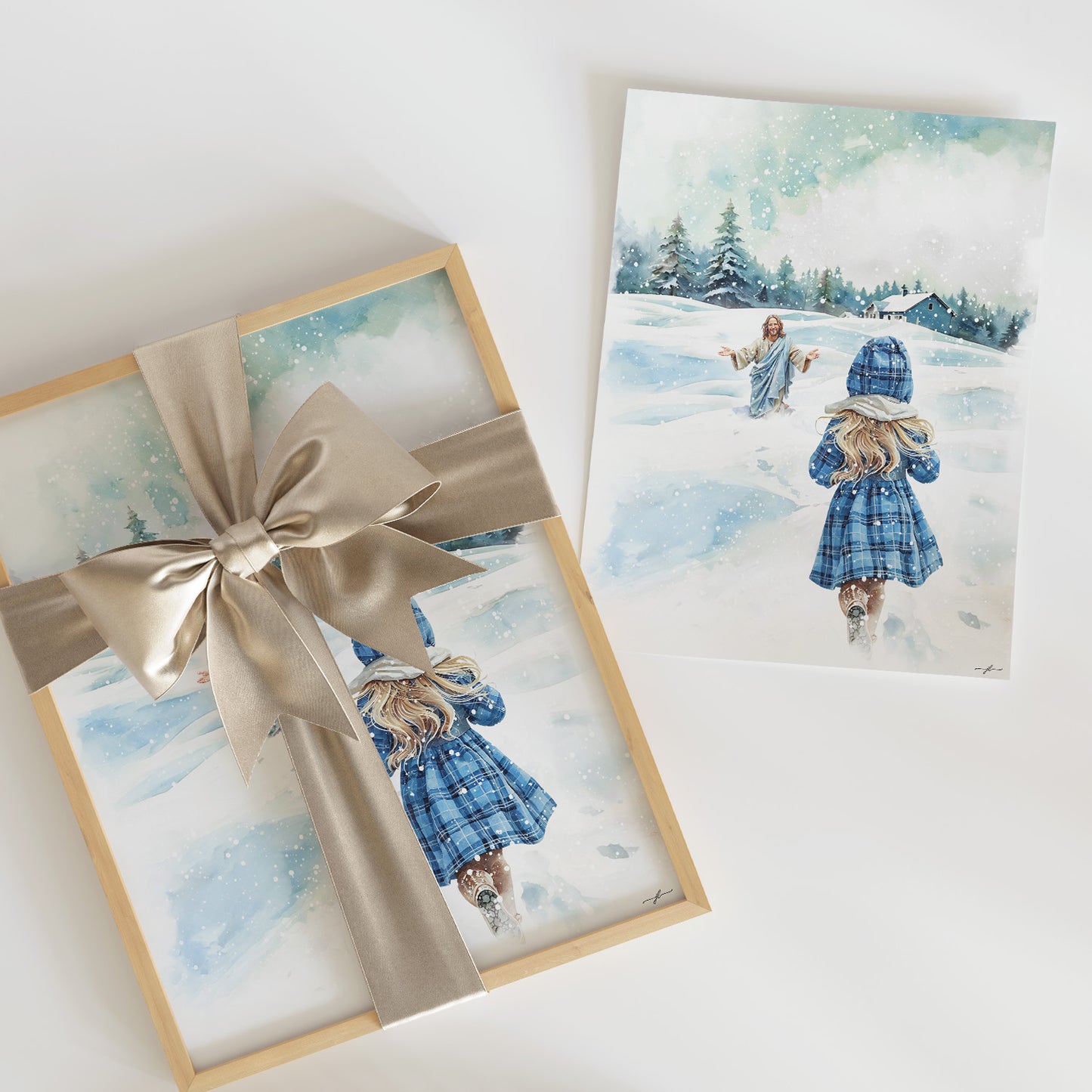 Jesus | Winter Grace | Giclée Christian Art Print