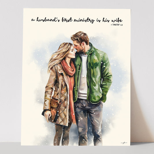 “1 Timothy 5:8” Christian Art Print