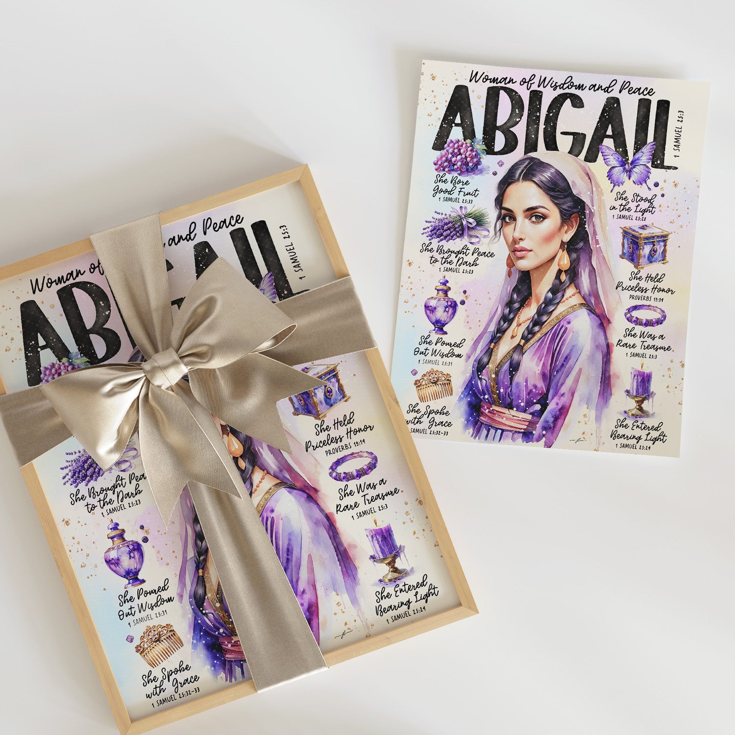 Abigail • Women of The Bible • Scripture Prompt • Giclée Christian Art Print