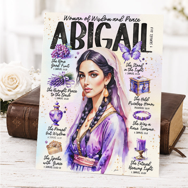 Abigail • Women of The Bible • Scripture Prompt • Giclée Christian Art Print