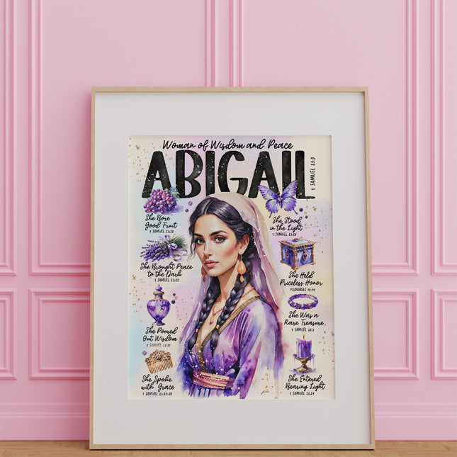 Women of The Bible | Abigail | Scripture Prompt Art Print