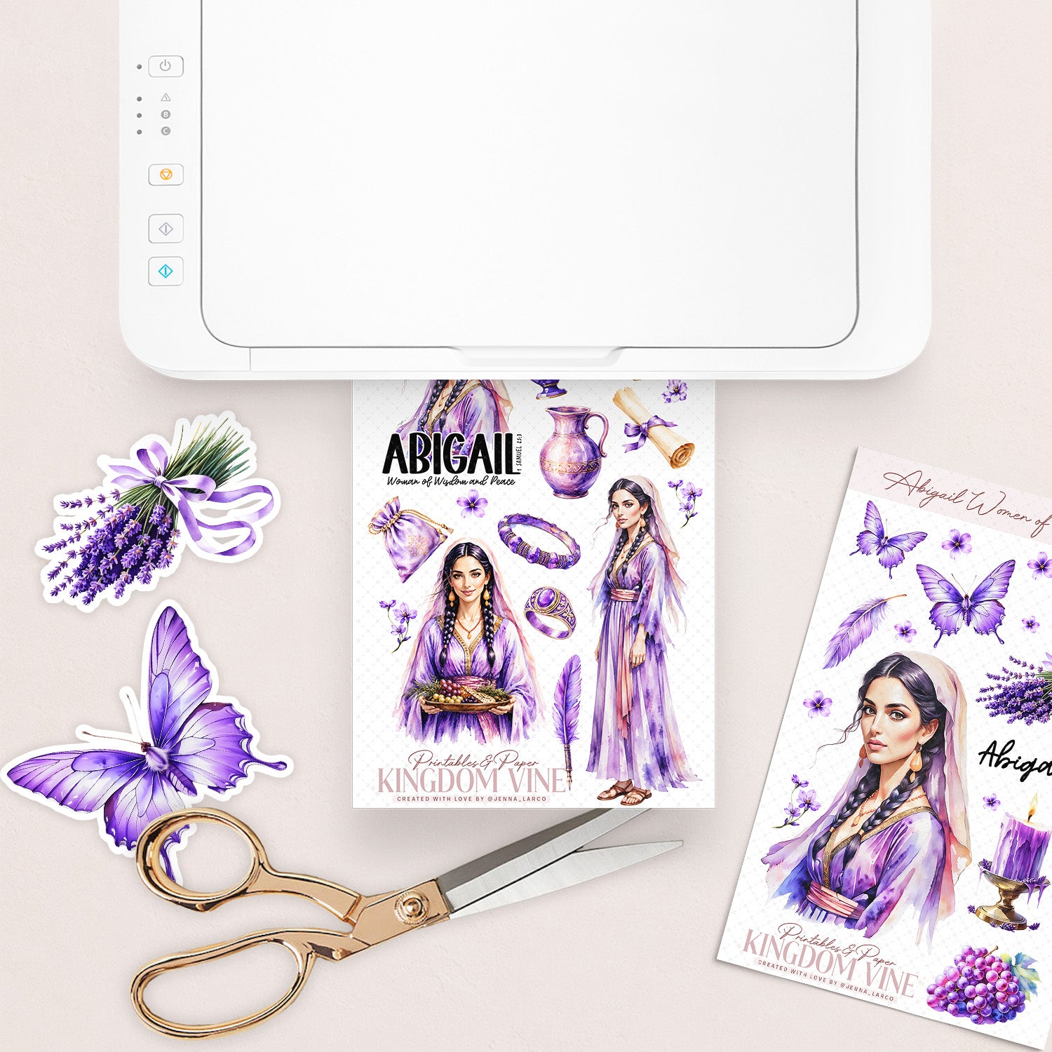 Abigail • Women of the Bible • Christian Digital Sticker Sheets