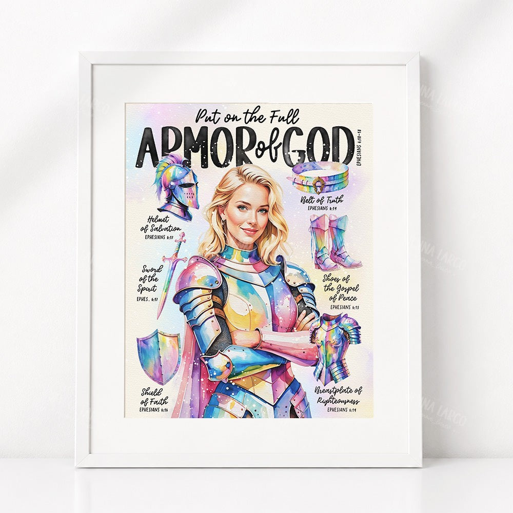 Armor of God | Series 2 | Scripture Prompt Art Print - Giclée Fine Art Print