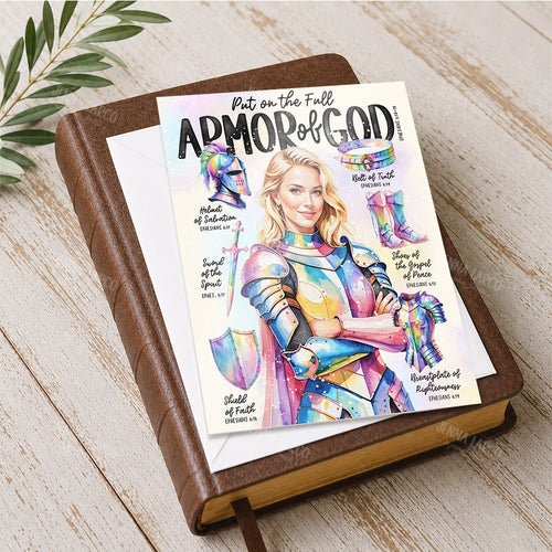 Armor of God • Scripture Prompt • Fine Art Christian Greeting Card
