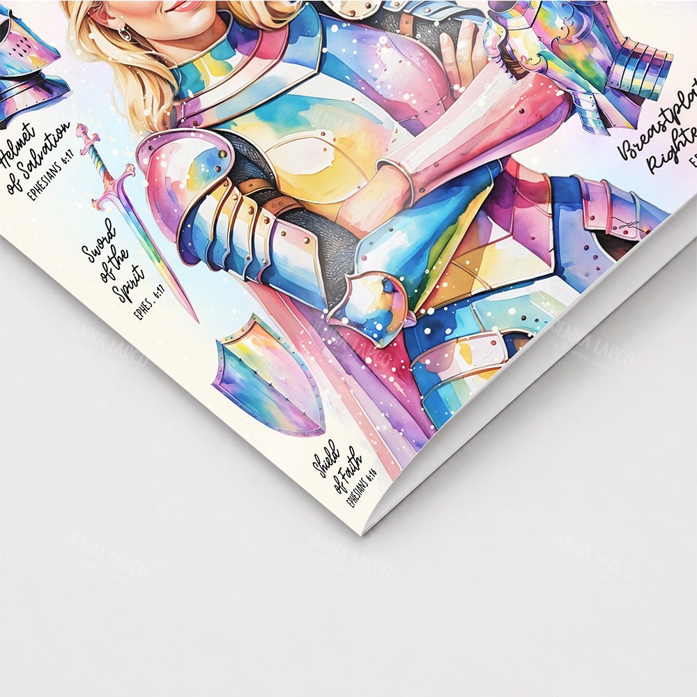 Armor of God • Scripture Prompt • Fine Art Christian Greeting Card