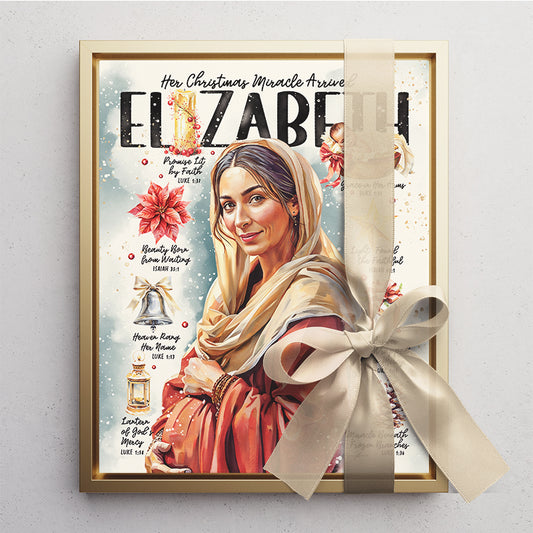 "Elizabeth" Women of The Nativity Christmas Canvas