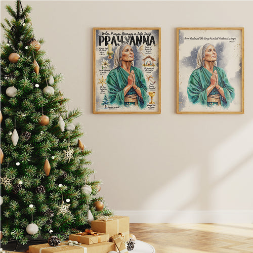 Anna • Women of The Bible • Scripture Prompt • Giclée Christmas Art Print Set