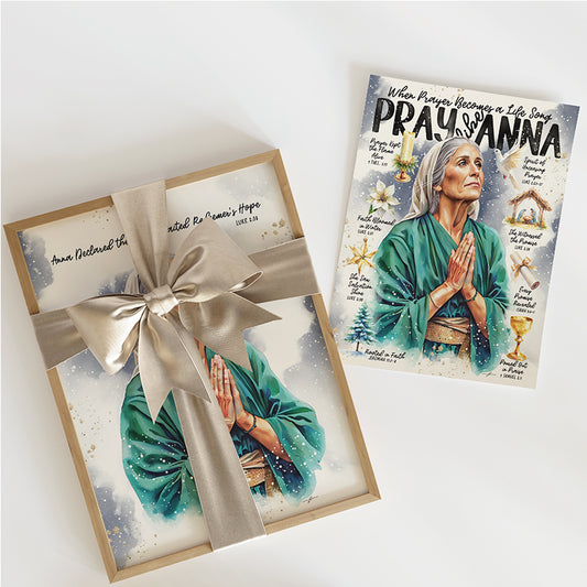 Anna, Women of The Nativity Christmas Art Print Set