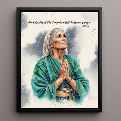 “Anna” Women of The Nativity Premium Canvas