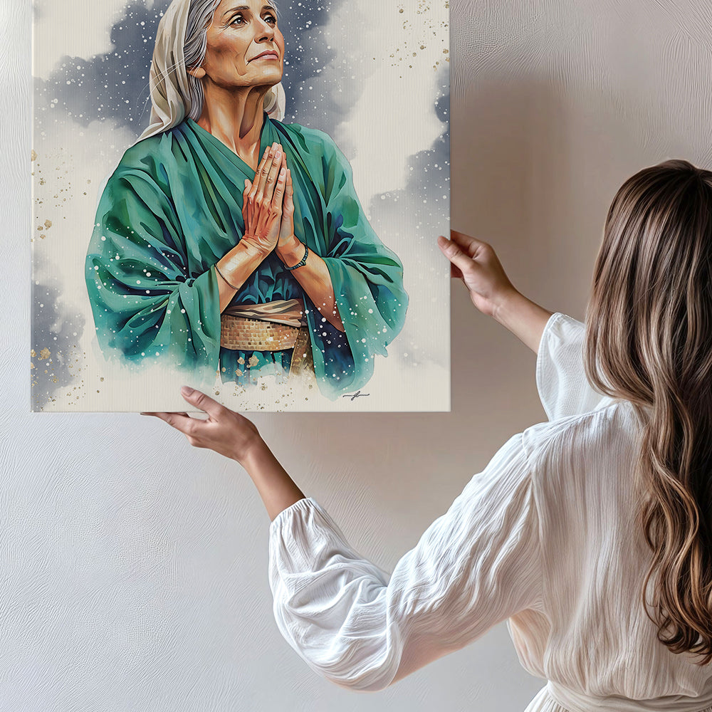 “Anna” Women of The Nativity Premium Canvas