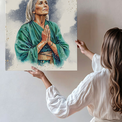 “Anna” Women of The Nativity Premium Canvas