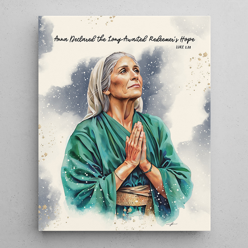 “Anna” Women of The Nativity Premium Canvas