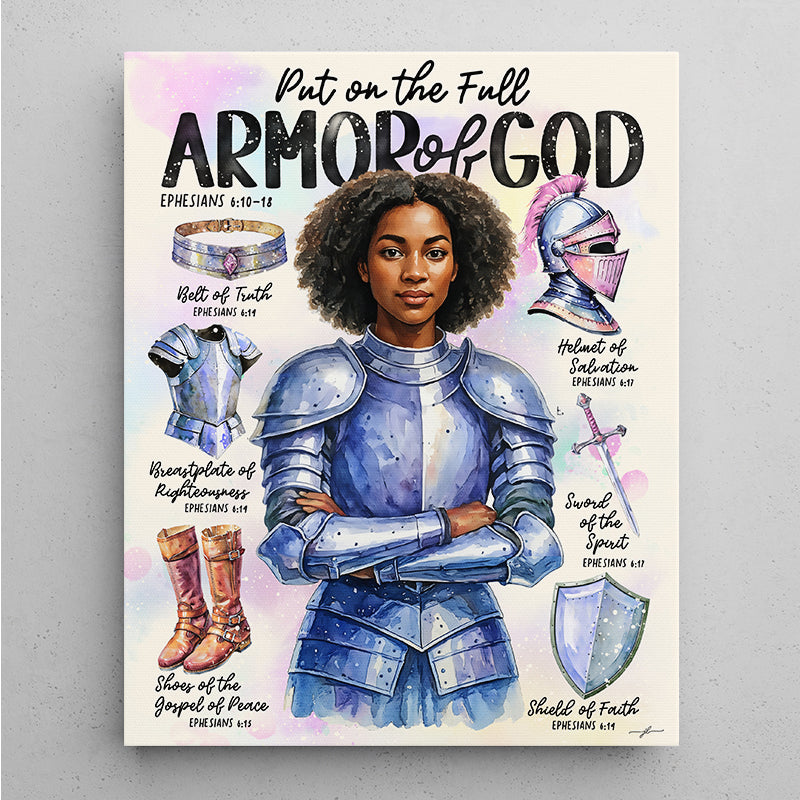 "Armor of God" Christian Canvas