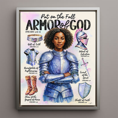 "Armor of God" Christian Canvas