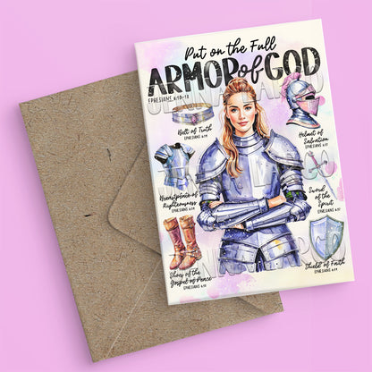 Armor of God | Christian Greeting Card with Envelope