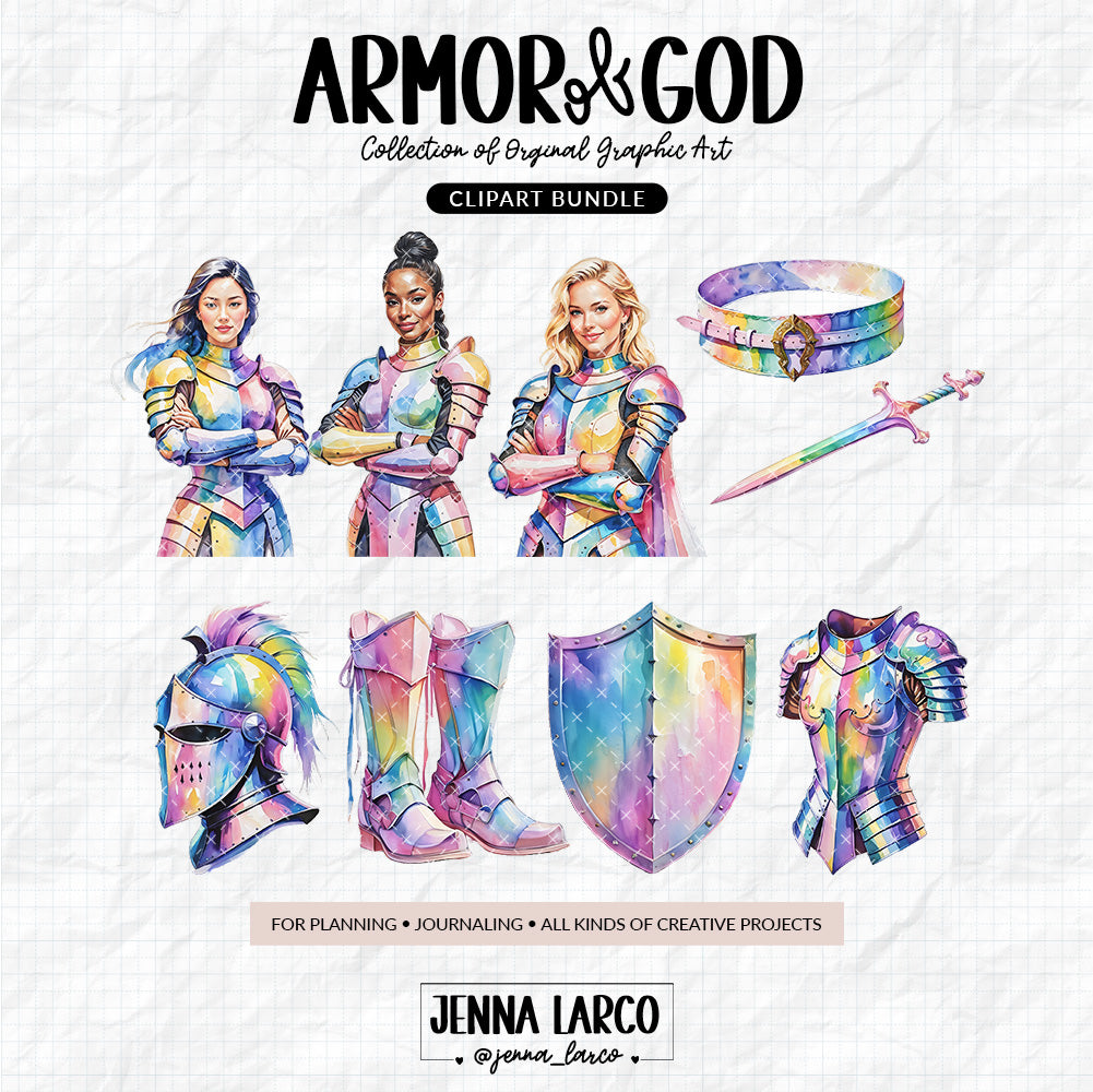 Armor of God | Series 2 | Original Graphic Art | Clipart Bundle