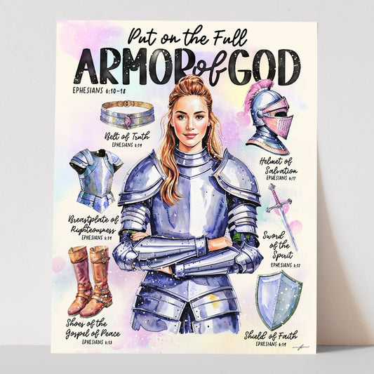 “Armor of God” Christian Art Print