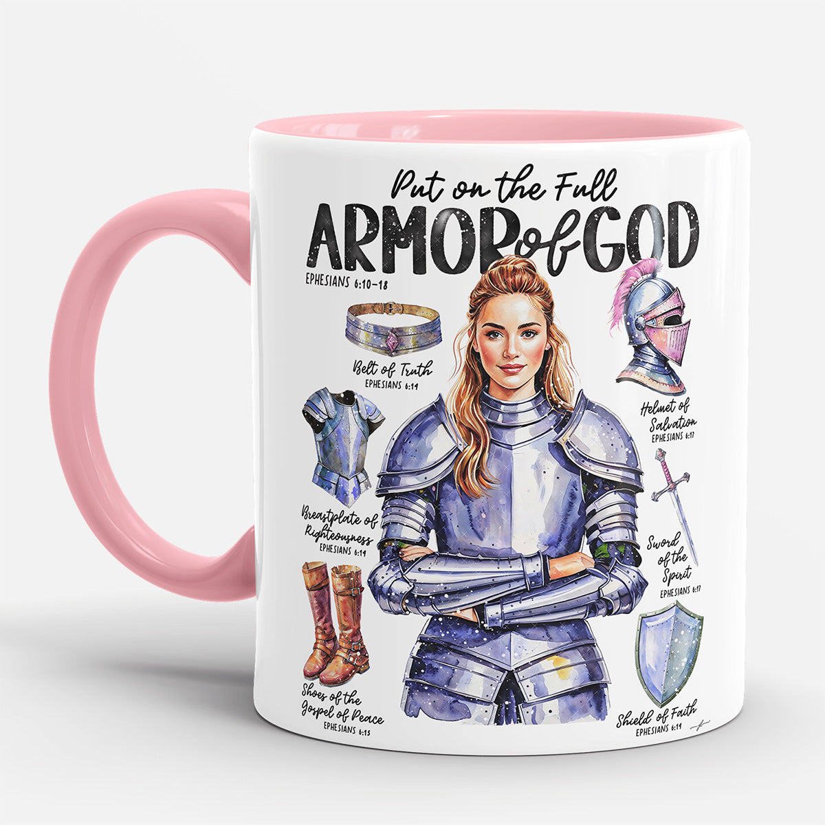 Armor of God Christian Ceramic Personalized Mug