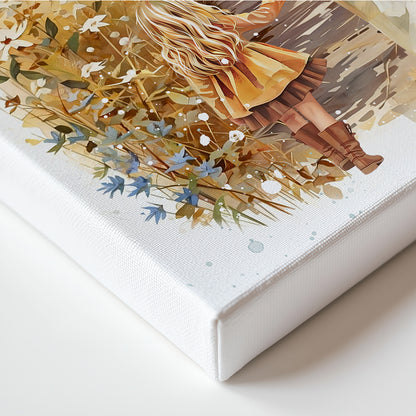 “Autumn Walk with the Savior” Christian Premium Canvas