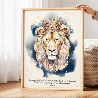 Lion of Judah, Giclée Art Print, Christian Framed Wall Art
