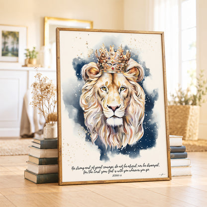 Lion of Judah, Giclée Art Print, Christian Framed Wall Art
