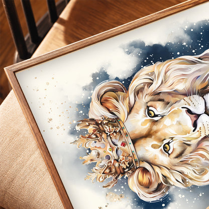 Lion of Judah, Giclée Art Print, Christian Framed Wall Art