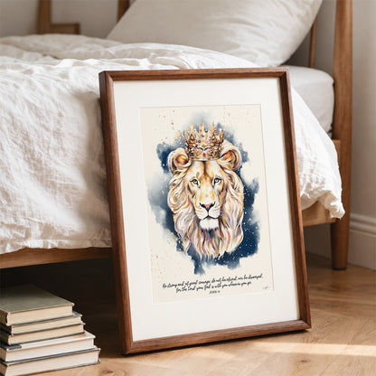 Lion of Judah, Giclée Art Print, Christian Framed Wall Art