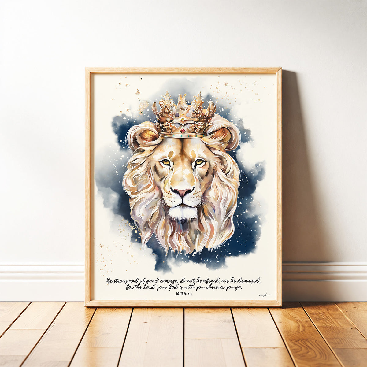 Lion of Judah, Giclée Art Print, Christian Framed Wall Art