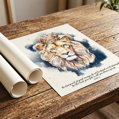 Lion of Judah, Giclée Art Print, Christian Framed Wall Art